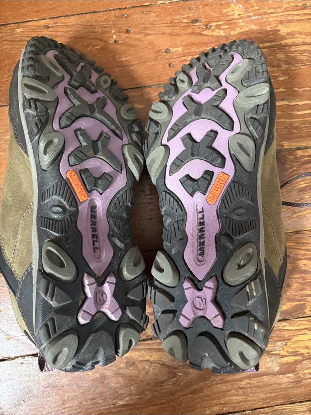 Merrell Womens Brindle Lavender Hiking Trail Shoes Boot Size 9 - Picture 7 of 8